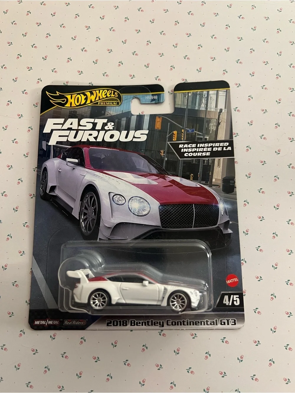 Hot Wheels Premium 2018 Bentley Continental GT3 - Fast & Furious 4/5